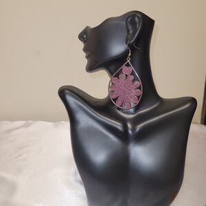 Purple earrings